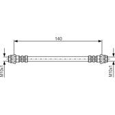 Flexible de frein BOSCH - 1 987 476 952