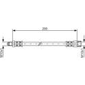 Flexible de frein BOSCH - 1 987 481 015
