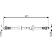 Flexible de frein BOSCH - 1 987 481 056