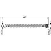 Flexible de frein BOSCH - 1 987 481 090