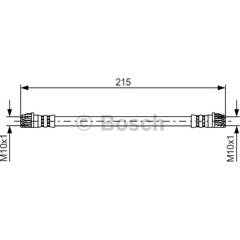 Flexible de frein BOSCH - 1 987 481 396