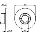 Brake disc (per unit) BOSCH - 0 986 478 138