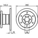 Brake disc (per unit) BOSCH - 0 986 478 649