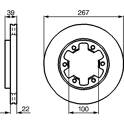 Brake disc set (2) BOSCH - 0 986 478 806