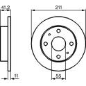Brake disc set (2) BOSCH - 0 986 479 119