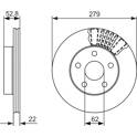 Brake disc set (2) BOSCH - 0 986 479 618