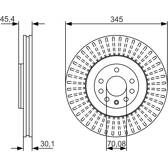 Brake disc (per unit) BOSCH - 0 986 479 A24
