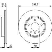 Brake disc set (2) BOSCH - 0 986 479 S32