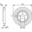 Brake disc set (2) BOSCH - 0 986 479 U03