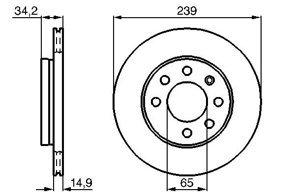 Brake disc set (2)