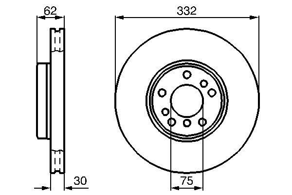 Brake disc set (2)