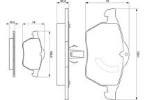 Front brake pad set