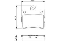 Front brake pad set