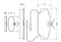 Front brake pad set