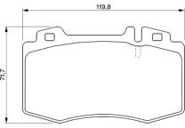 Front brake pad set