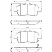 Front brake pad set BOSCH - 0 986 495 242