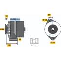Generator (Omtillverkade) BOSCH - 0 986 034 740