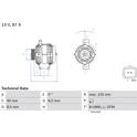 Generator (Omtillverkade) BOSCH - 0 986 042 720