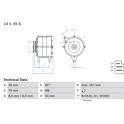 Generator (Omtillverkade) BOSCH - 0 986 044 591