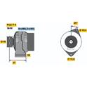 Generator (Omtillverkade) BOSCH - 0 986 044 621