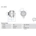 Generator (Omtillverkade) BOSCH - 0 986 048 400
