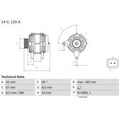 Generator (Omtillverkade) BOSCH - 0 986 049 810