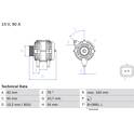 Generator (Omtillverkade) BOSCH - 0 986 082 810