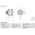 Generator (Omtillverkade) BOSCH - 0 986 083 200
