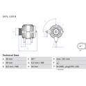 Generator (Omtillverkade) BOSCH - 0 986 083 270