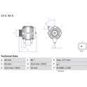 Generator (Omtillverkade) BOSCH - 0 986 083 390