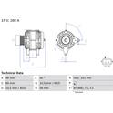 Generator (Omtillverkade) BOSCH - 0 986 083 900