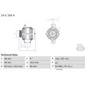 Generator (Omtillverkade) BOSCH - 0 986 084 240