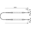Handbrake cable BOSCH - 1 987 477 113