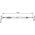 Handbrake cable BOSCH - 1 987 477 116