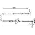 Handbrake cable BOSCH - 1 987 477 119