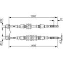 Handbrake cable BOSCH - 1 987 477 130