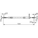 Handbrake cable BOSCH - 1 987 477 324