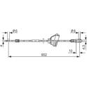 Handbrake cable BOSCH - 1 987 477 349