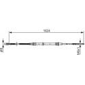 Handbrake cable BOSCH - 1 987 477 407