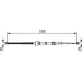 Handbrake cable BOSCH - 1 987 482 266