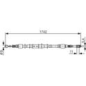 Handbremsseil BOSCH - 1 987 477 305