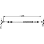 Handbremsseil BOSCH - 1 987 482 235