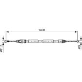 Handbremsseil BOSCH - 1 987 482 387