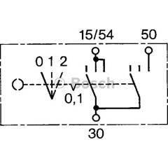 Interrupteur d'allumage de démarreur BOSCH - 0 342 311 007