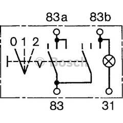 Interrupteur (feu antibrouillard) BOSCH - 0 340 006 004