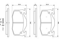 Jeu de plaquettes de frein arrière