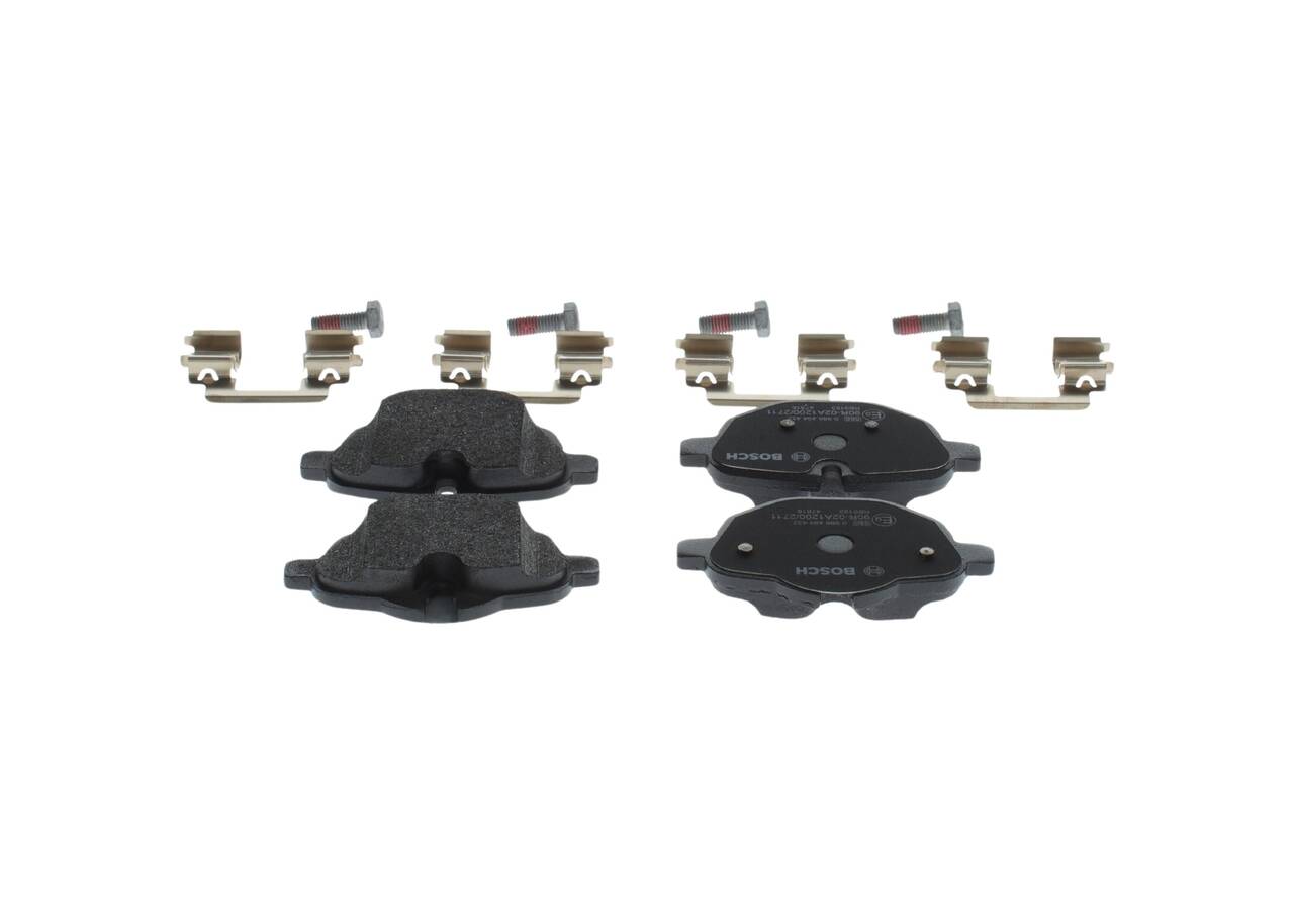 Rear brake pad set