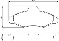 Jeu de plaquettes de frein TRW GDB1127, arrière pour Mitsubishi