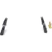 Pastilhas de travão Bosch BP278 - Eixo traseiro - Certificação ECE-R90 - 1 conjunto de 4 pastilhas BOSCH - 0 986 494 023