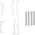 Kit d'accessoires (plaquette de frein) BOSCH - 1 987 474 331